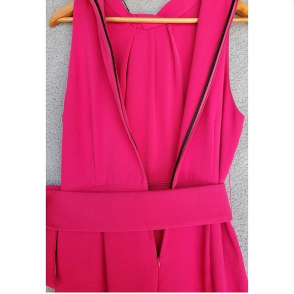 Zara Fuchsia Belted Jumpsuit - Picture 3 of 4